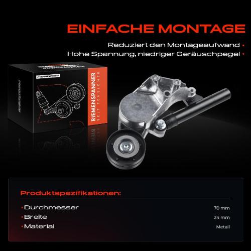 1x Spannrolle Riemenspanner für VW Golf IV Bora Audi A3 Seat Skoda Bild 1x Spannrolle Riemenspanner für VW Golf IV Bora Audi A3 Seat Skoda