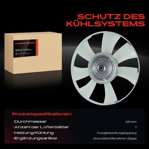 1x Viscokupplung Kühlerlüfter für VW Crafter Mercedes Benz Sprinter 901 903 904 906 Bild 1x Viscokupplung Kühlerlüfter für VW Crafter Mercedes Benz Sprinter 901 903 904 906