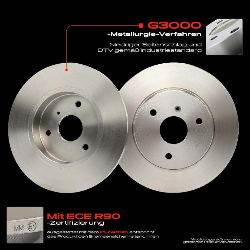 2x Bremsscheiben Vorderachse für KIA Besta Bus Smart Cabrio City-Coupe Crossblade Fortwo Coupe Roadster Bild 2x Bremsscheiben Vorderachse für KIA Besta Bus Smart Cabrio City-Coupe Crossblade Fortwo Coupe Roadster