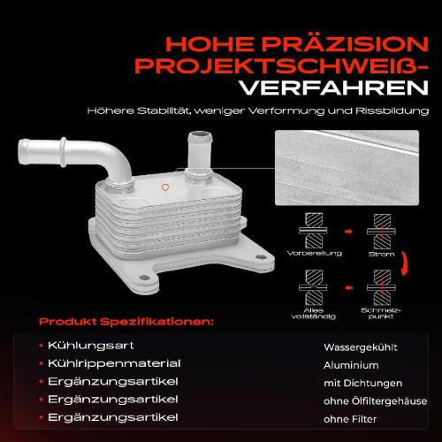 1x Ölkühler Motoröl für Dacia Logan II MCV II Renault Clio V Dacia Sandero II III Bild 1x Ölkühler Motoröl für Dacia Logan II MCV II Renault Clio V Dacia Sandero II III