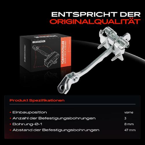 1x Türfeststeller Türfangband Türstopper Vorne für Nissan Primastar Pritsche/Fahrgestell Kasten Bus Bild 1x Türfeststeller Türfangband Türstopper Vorne für Nissan Primastar Pritsche/Fahrgestell Kasten Bus