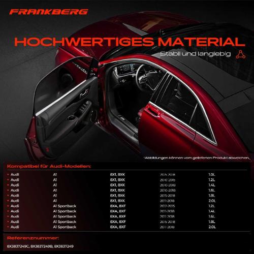 Frankberg 1x Türfeststeller Türfangband Türstopper Vorne für Audi A1 Sportback 8X1 8XK 8XA 8XF Bild Frankberg 1x Türfeststeller Türfangband Türstopper Vorne für Audi A1 Sportback 8X1 8XK 8XA 8XF