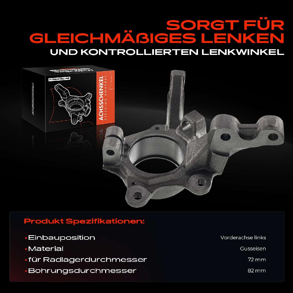 1x Achsschenkel Radaufhängung Vorderachse Links für Renault Clio II Kasten BB/CB SB0/1/2