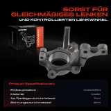 1x Achsschenkel Radaufhängung Vorderachse Links für Renault Clio II Kasten BB/CB SB0/1/2