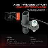 1x ABS Sensor Hinterachse beidseitig für Citroën Berlingo C4 Grand Picasso II III Van Spacetourer X