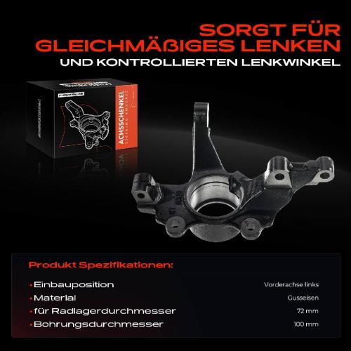 Frankberg 1x Achsschenkel Radaufhängung Vorderachse Links für Opel Corsa D Van S07 2006-2014 Bild Frankberg 1x Achsschenkel Radaufhängung Vorderachse Links für Opel Corsa D Van S07 2006-2014