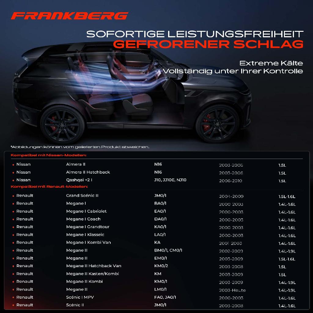 1x Klimakompressor für Nissan Almera Qashqai  I Renault Megane I II Scénic