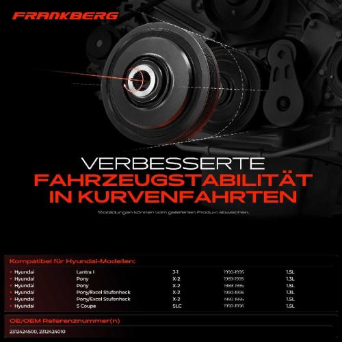 1x Riemenscheibe Kurbelwelle für Hyundai Pony X-2 J-1 S Coupe SLC Bild 1x Riemenscheibe Kurbelwelle für Hyundai Pony X-2 J-1 S Coupe SLC