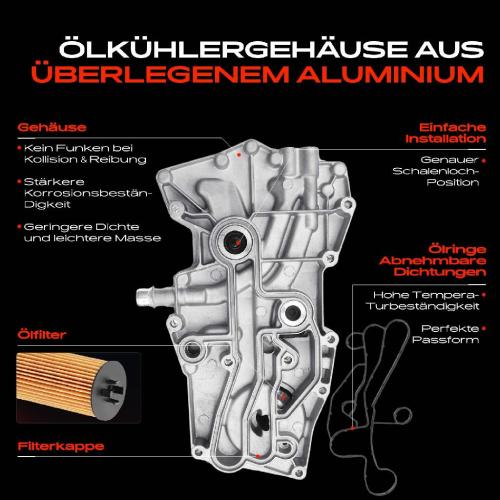 1x ÖlkühlerÖlfilter für Land Rover Range Rover Sport III IV LM L405 L494 4.4L Bild 1x ÖlkühlerÖlfilter für Land Rover Range Rover Sport III IV LM L405 L494 4.4L