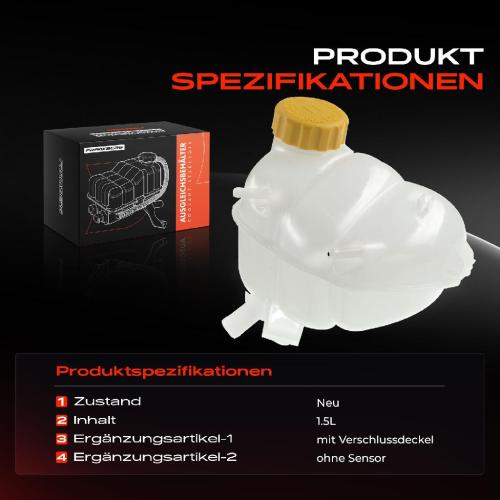 1x Ausgleichsbehälter Kühlmittelbehälter für Opel Vectra B CC Caravan J96 1995-2003 Bild 1x Ausgleichsbehälter Kühlmittelbehälter für Opel Vectra B CC Caravan J96 1995-2003