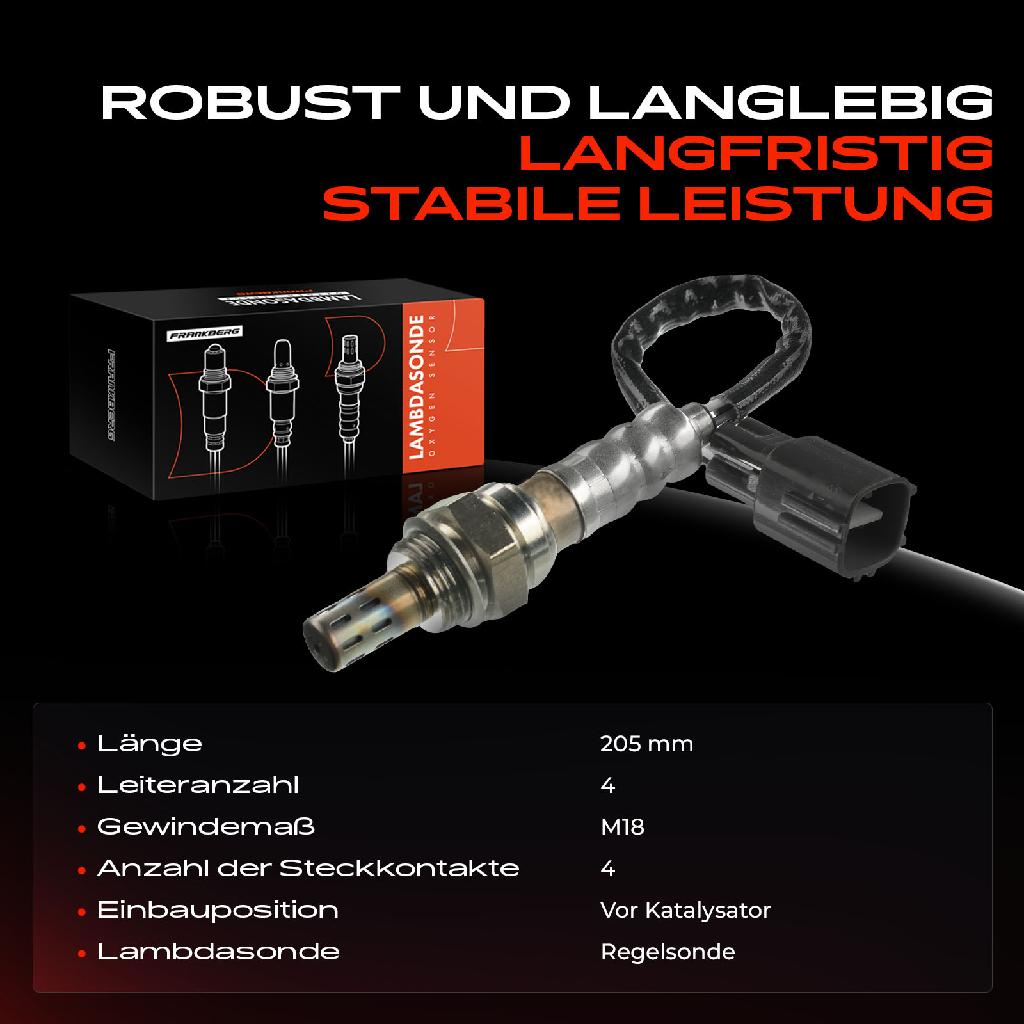 1x Lambdasonde Regelsonde Vor Katalysator für Toyota Corolla E10 E11 Corolla Liftba