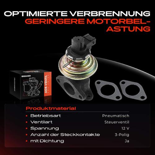 Frankberg 1x AGR-Ventil Abgasrückführungsventil für Ford Transit Bus E Transit Kasten 2.5L 1994-2000 Bild Frankberg 1x AGR-Ventil Abgasrückführungsventil für Ford Transit Bus E Transit Kasten 2.5L 1994-2000