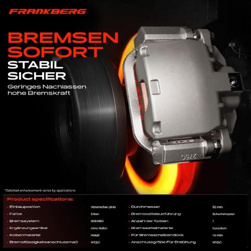 1x Bremssattel Hinterachse Links für Ford Transit FB FC FD FS FZ 2006-2014 Bild 1x Bremssattel Hinterachse Links für Ford Transit FB FC FD FS FZ 2006-2014