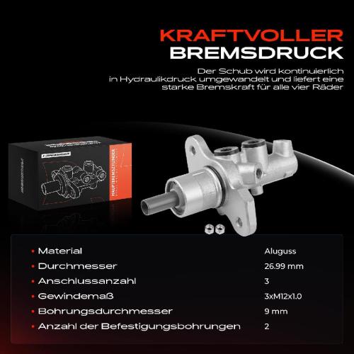 1x Hauptbremszylinder Bremszylinder für BMW 7er E65 E66 E67 730-760 i/d 2001-2008 Bild 1x Hauptbremszylinder Bremszylinder für BMW 7er E65 E66 E67 730-760 i/d 2001-2008