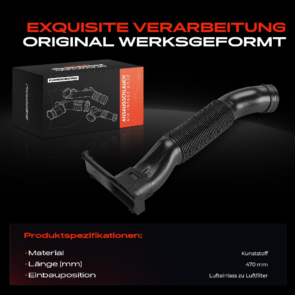 1x Ansaugschlauch, Luftfilter für VW Polo 6C Seat Ibiza IV Skoda Roomster