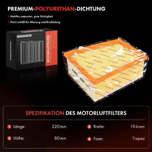 1x Luftfilter Filtereinsatz für Renault Megane IV K9A/M/N Scénic IV Espace Talisman Bild 1x Luftfilter Filtereinsatz für Renault Megane IV K9A/M/N Scénic IV Espace Talisman