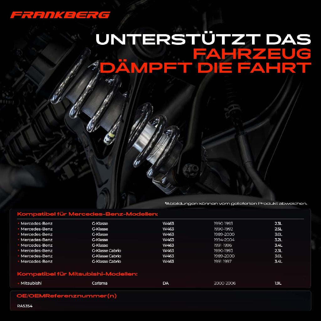 2x Fahrwerksfeder Hinterachse für Mercedes-Benz G-Klasse W463 Mitsubishi Carisma DA 1989-2006