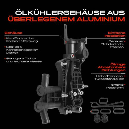 1x Ölfiltergehäuse für Mercedes-Benz W205 Renault Megane II Nissan Primastar Opel Bild 1x Ölfiltergehäuse für Mercedes-Benz W205 Renault Megane II Nissan Primastar Opel