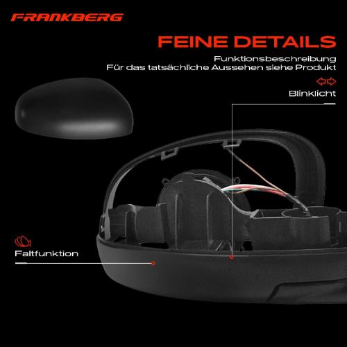 Frankberg 1x Außenspiegel Rechts für Skoda Fabia II 542 545 1.2L 1.4L 1.6L 1.9L 2006-2014 Bild Frankberg 1x Außenspiegel Rechts für Skoda Fabia II 542 545 1.2L 1.4L 1.6L 1.9L 2006-2014