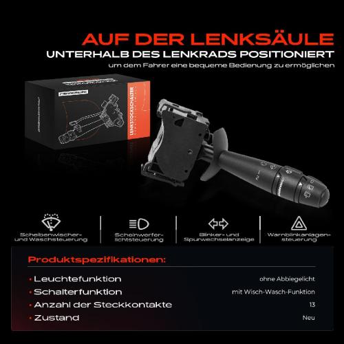 1x Kombischalter Lenkstockschalter für Opel Vivaro Renault Espace 4 Laguna 2 Trafic 2 Twingo 2 Bild 1x Kombischalter Lenkstockschalter für Opel Vivaro Renault Espace 4 Laguna 2 Trafic 2 Twingo 2
