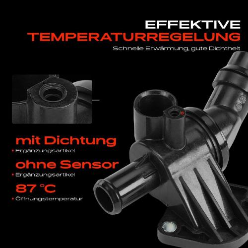1x Thermostat Kühlmittel für VW Golf V Passat Jetta 3 Audi A3 Seat Leon Altea Skoda Bild 1x Thermostat Kühlmittel für VW Golf V Passat Jetta 3 Audi A3 Seat Leon Altea Skoda