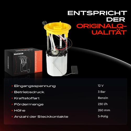 1x Kraftstoffpumpe für Audi A3 Sportback 8PA TT 8J3 TT Roadster 8J9 2.5L 2009-2014 Bild 1x Kraftstoffpumpe für Audi A3 Sportback 8PA TT 8J3 TT Roadster 8J9 2.5L 2009-2014