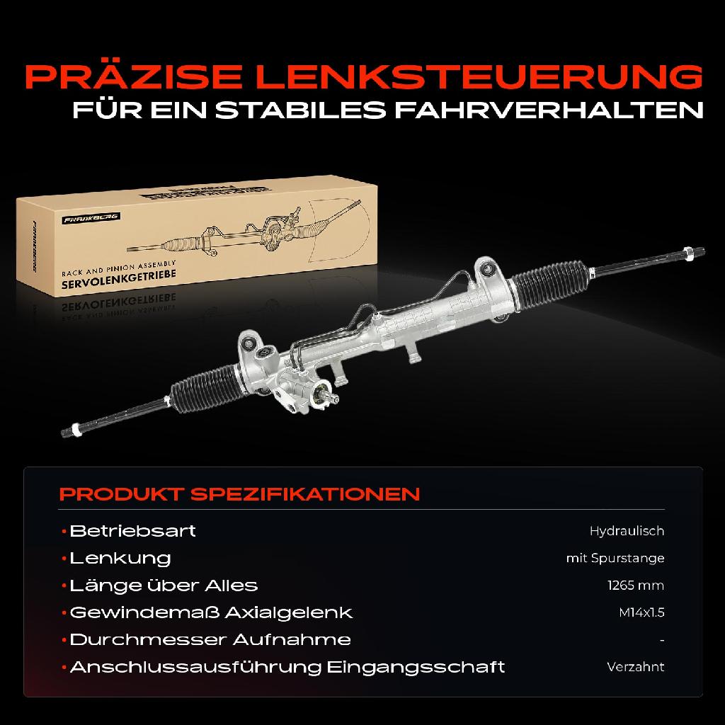 1x Lenkgetriebe Servolenkgetriebe für VW Transporter IV Bus Kasten 70 7D 1.9L-2.8L 1990-2003