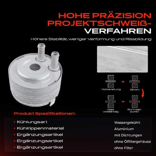 1x Ölkühler Motoröl für Nissan NP300 Navara D40 Pathfinder III R51 2.5L Bild 1x Ölkühler Motoröl für Nissan NP300 Navara D40 Pathfinder III R51 2.5L