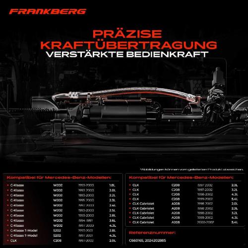 1x Seilzug Feststellbremse Hinterachse rechts für Mercedes-Benz C-Klasse W202 CLK C208 Bild 1x Seilzug Feststellbremse Hinterachse rechts für Mercedes-Benz C-Klasse W202 CLK C208