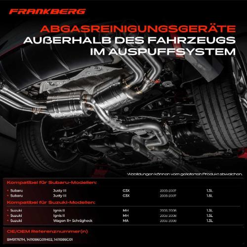 1x Katalysator für Subaru Justy III G3X Suzuki Ignis II Bild 1x Katalysator für Subaru Justy III G3X Suzuki Ignis II