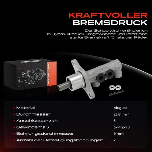 1x Hauptbremszylinder Bremszylinder für VW Golf 4 1J New Beetle Bora Audi A3 8L TT Bild 1x Hauptbremszylinder Bremszylinder für VW Golf 4 1J New Beetle Bora Audi A3 8L TT