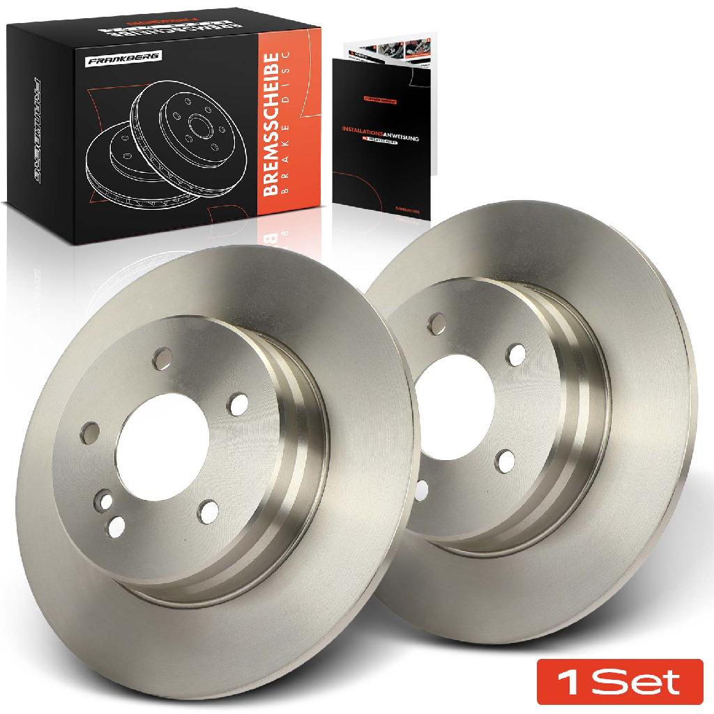2x Bremsscheiben Hinterachse für Mercedes-Benz W202 W203 CL203 S203 CL203 C208 C209 1994-2098
