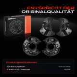 4x Ankerblech Bremsscheibe Vorne und Hinten für Mercedes-Benz A209 CLK 280 R171