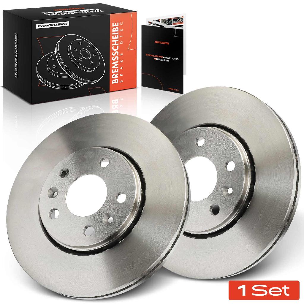 Frankberg 2x Bremsscheiben Vorderachse für Fiat Talento Bus Kasten Pritsche/Fahrgestell Bj ab 2014