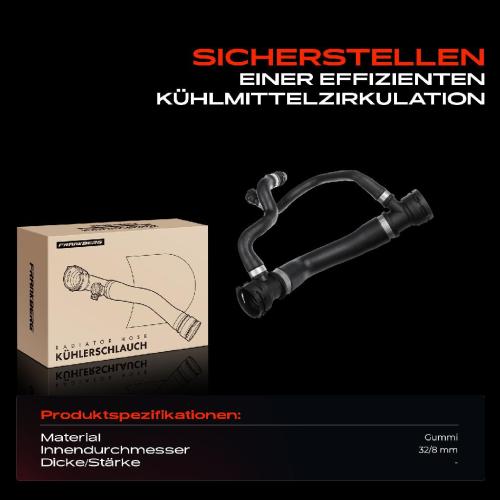 1x Kühlerschlauch Kühlwasserschlauch für BMW E60 E61 523i 525i 530i E63 E64 630i 2.5L 3.0L Bild 1x Kühlerschlauch Kühlwasserschlauch für BMW E60 E61 523i 525i 530i E63 E64 630i 2.5L 3.0L