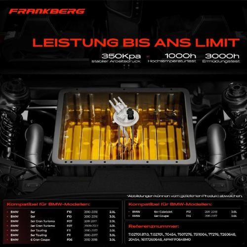 1x Kraftstoffpumpe für BMW 5er F10 5er Gran Turismo F07 5er Touring F11 6 Gran Coupe F06 6er Cabriolet F12 F13 Bild 1x Kraftstoffpumpe für BMW 5er F10 5er Gran Turismo F07 5er Touring F11 6 Gran Coupe F06 6er Cabriolet F12 F13