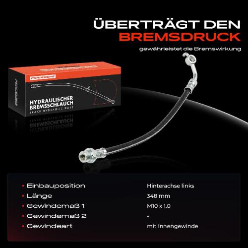 1x Bremsschlauch Bremsschläuche Hinterachse Links für Hyundai Kona OS OSE OSI 1.6L Bild 1x Bremsschlauch Bremsschläuche Hinterachse Links für Hyundai Kona OS OSE OSI 1.6L