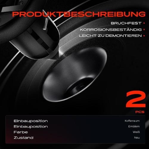 Frankberg 2x Befestigungsclips Kofferraum Emblem für BMW 3er E30 5er E28 6er E24 7er E23 Bild Frankberg 2x Befestigungsclips Kofferraum Emblem für BMW 3er E30 5er E28 6er E24 7er E23