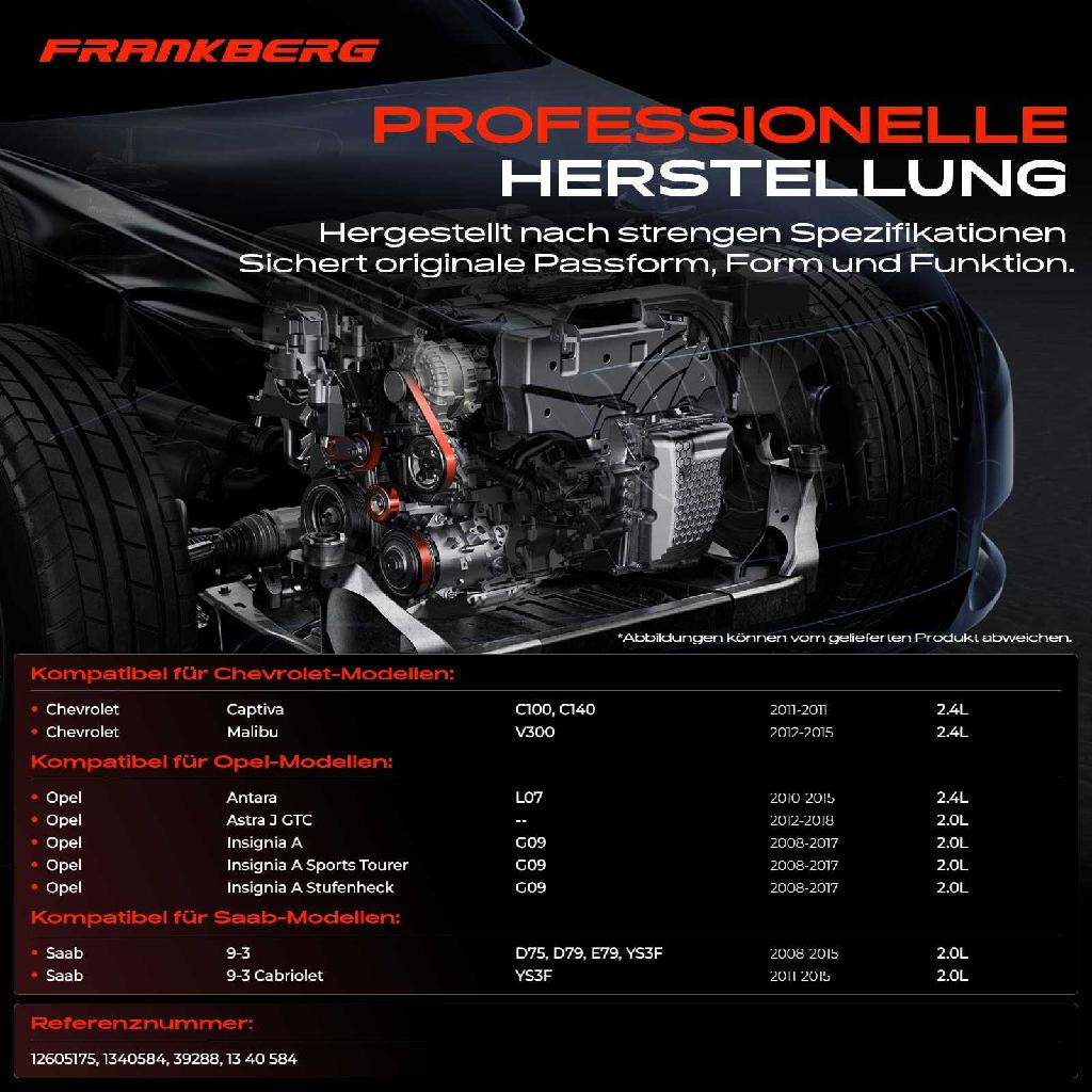 1x Spannrolle Riemenspanner für Opel Antara Insignia A G09 Saab 9-3 9-5 Chevrolet