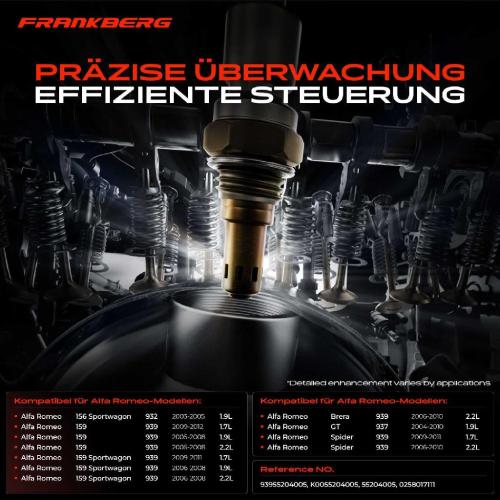 1x Lambdasonde Regelsonde Vor Katalysator für Alfa Romeo 159 156 Sportwagon GT Spider Brera Bild 1x Lambdasonde Regelsonde Vor Katalysator für Alfa Romeo 159 156 Sportwagon GT Spider Brera