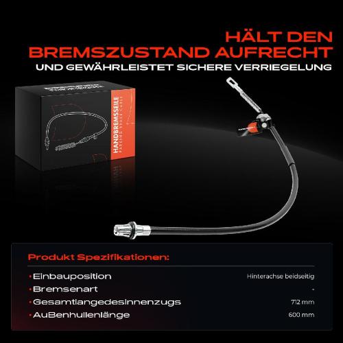 1x Seilzug Feststellbremse Hinterachse beidseitig für Chrysler 300 C LE LX 2004-2012 Bild 1x Seilzug Feststellbremse Hinterachse beidseitig für Chrysler 300 C LE LX 2004-2012