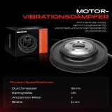1x Riemenscheibe Kurbelwelle für Mitsubishi Lancer V IV C6A C7A CBA Colt IV cAA