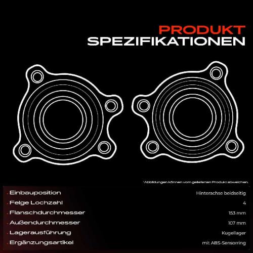 Frankberg 1x Radnabe Radlagersatz Hinterachse beidseitig für VW Touareg Audi A4 Allroad Avant A5 Cabriolet Sportback Bild Frankberg 1x Radnabe Radlagersatz Hinterachse beidseitig für VW Touareg Audi A4 Allroad Avant A5 Cabriolet Sportback