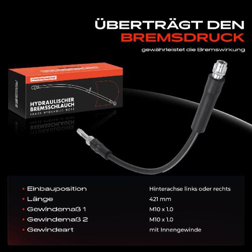 1x Bremsschlauch Bremsschläuche Hinterachse Links oder Rechts für Mercedes-Benz W176 W242 W246 C/X117 X156 Infiniti Bild 1x Bremsschlauch Bremsschläuche Hinterachse Links oder Rechts für Mercedes-Benz W176 W242 W246 C/X117 X156 Infiniti