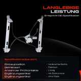 1x Fensterheber Vorne Rechts für Jeep Compass SUV