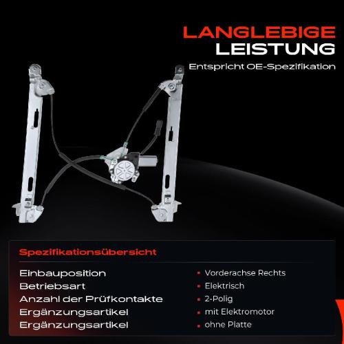1x Fensterheber Vorne Rechts für Jeep Compass SUV Bild 1x Fensterheber Vorne Rechts für Jeep Compass SUV