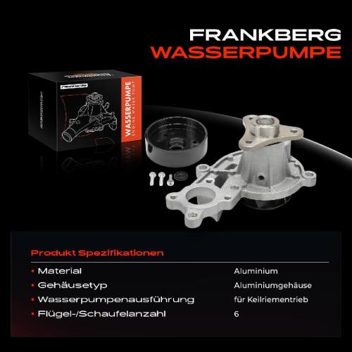 Frankberg 1x Wasserpumpe Kühlwasserpumpe für BMW G42 G87 G21 G20 G28 G80 G81 G23 G83 2.0L Bild Frankberg 1x Wasserpumpe Kühlwasserpumpe für BMW G42 G87 G21 G20 G28 G80 G81 G23 G83 2.0L