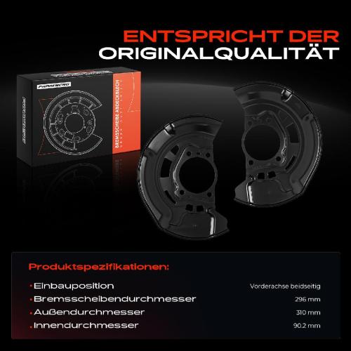 2x Ankerblech Bremsscheibe Vorderachse Beidseitig für Toyota Auris Corolla E15 Mirai JPD1 Prius RAV 4 Bild 2x Ankerblech Bremsscheibe Vorderachse Beidseitig für Toyota Auris Corolla E15 Mirai JPD1 Prius RAV 4