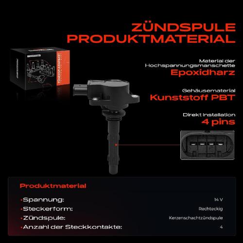 Frankberg 1x Zündmodul Zündspule für Mercedes-Benz W203 W204 S203 S204 CL203 C209 A209 C219 W211 W212 Bild Frankberg 1x Zündmodul Zündspule für Mercedes-Benz W203 W204 S203 S204 CL203 C209 A209 C219 W211 W212