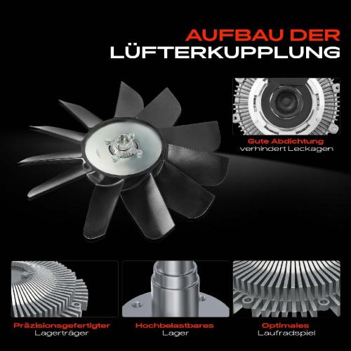 1x Lüfterkupplung Kühlerlüfte für Land Rover Defender LD L316 2.4L 2.5L 1998-2016 Bild 1x Lüfterkupplung Kühlerlüfte für Land Rover Defender LD L316 2.4L 2.5L 1998-2016